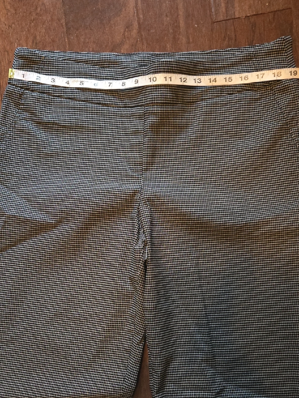 Hilary Radley Black and White Checkered Pull On Pants - Picture 5 of 9